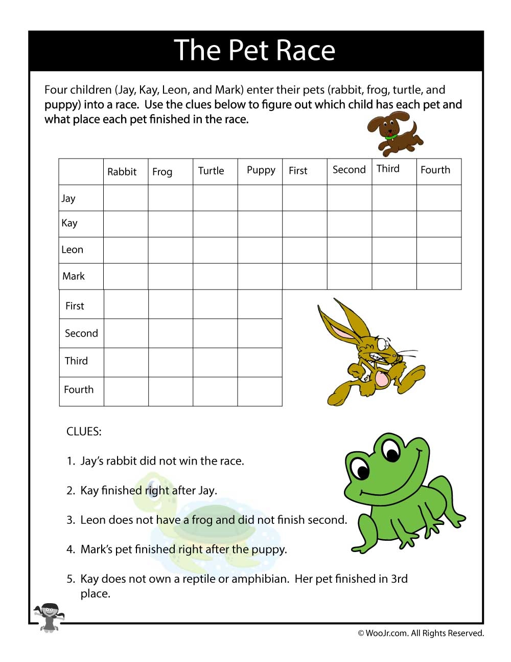 Logic Puzzles Pdf Printable