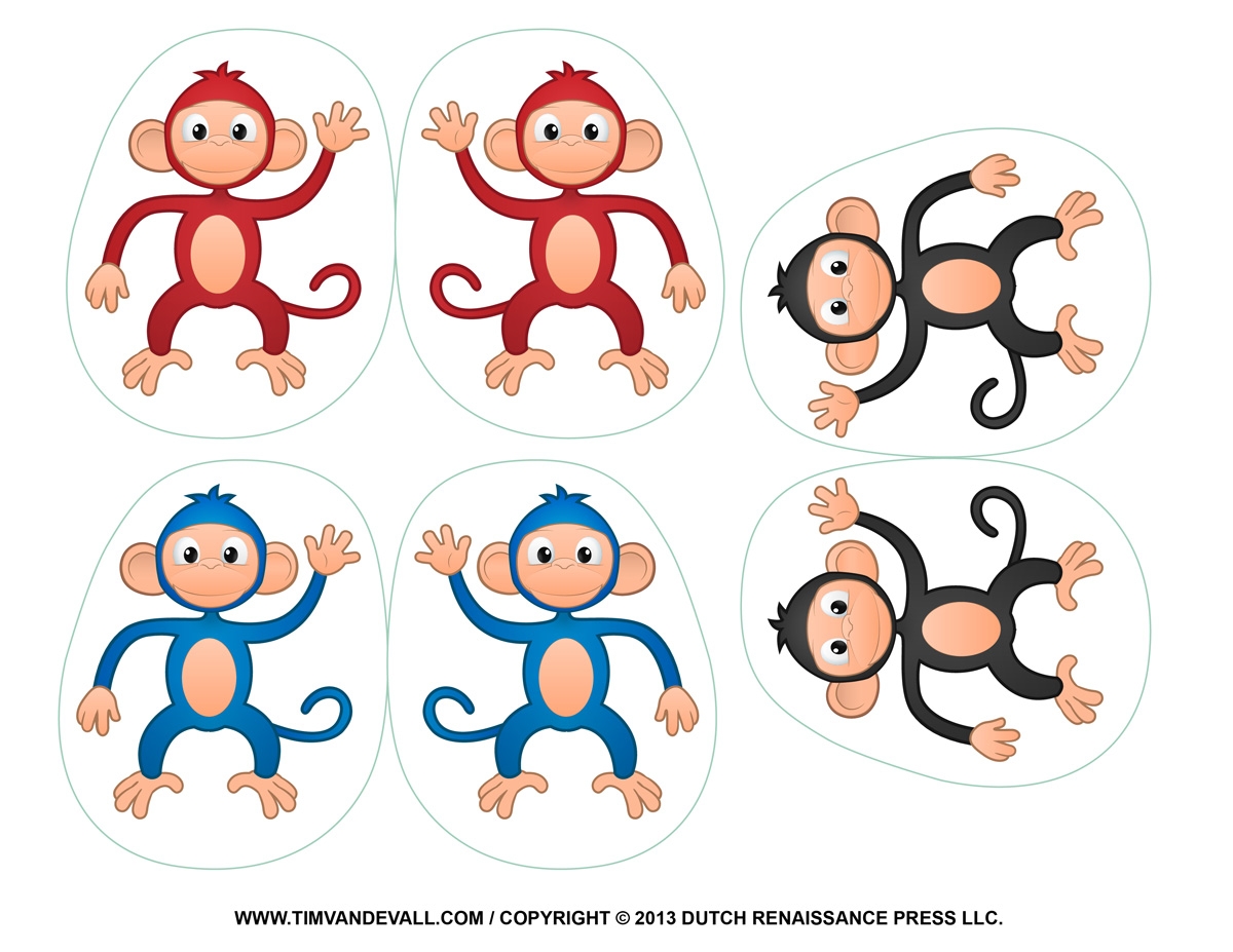 Printable Monkey Clipart Coloring Pages Cartoon amp Crafts For Kids