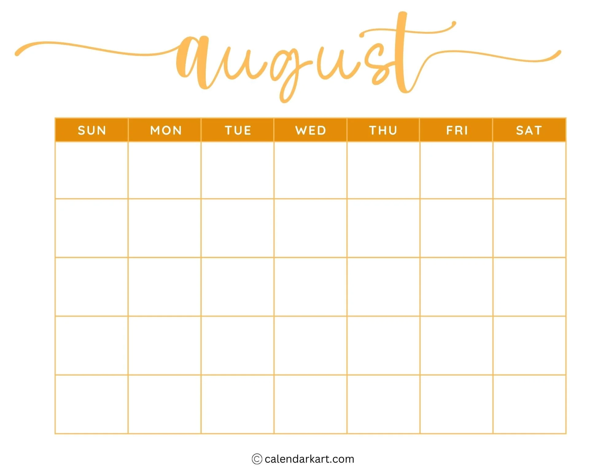 Free Printable Blank Calendar Printable