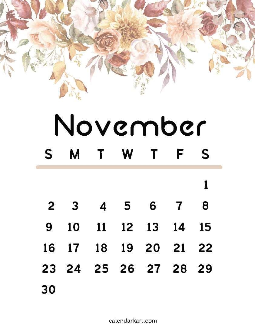 Printable November 2025 Calendars Free Pdf CalendarKart