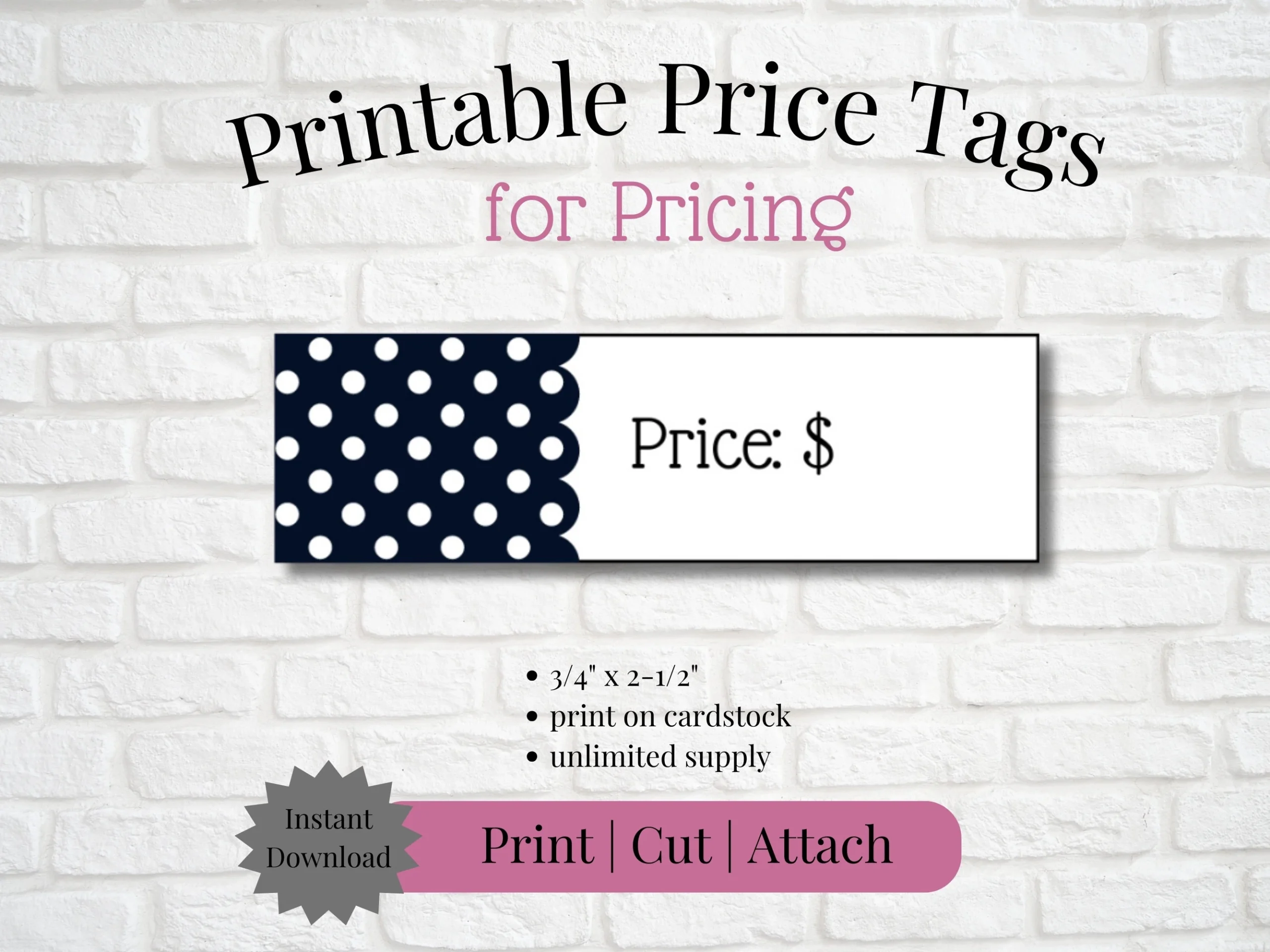 Price Tag Printable Template