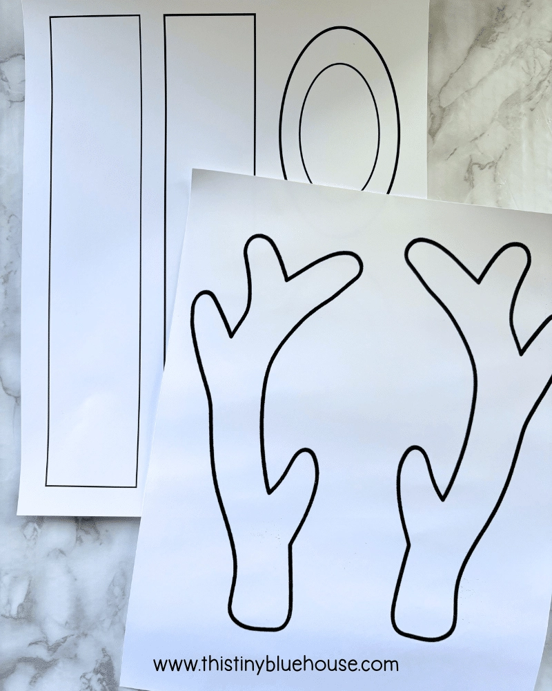 Reindeer Antlers Template Free Printable