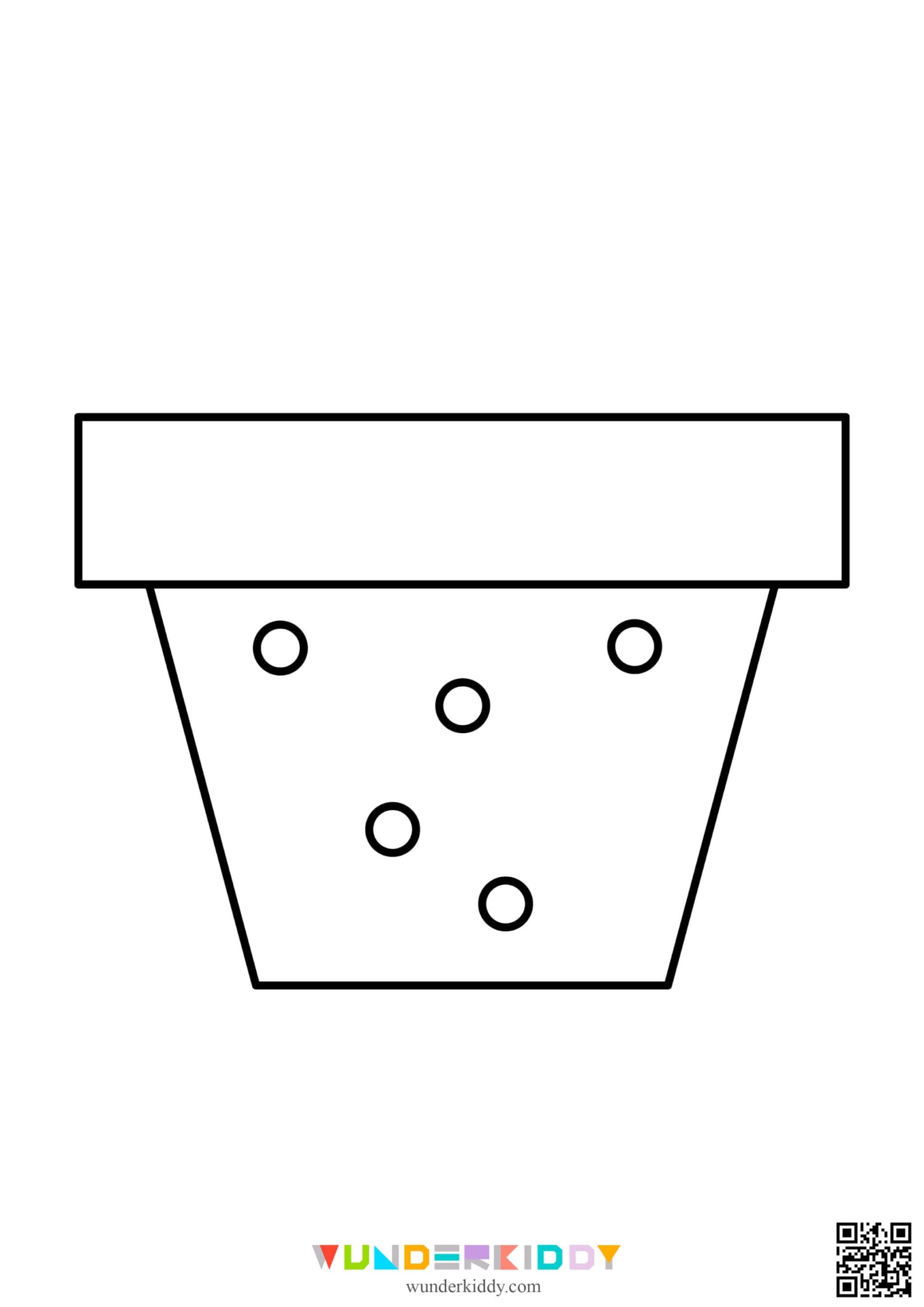 Flower Pot Printable Template