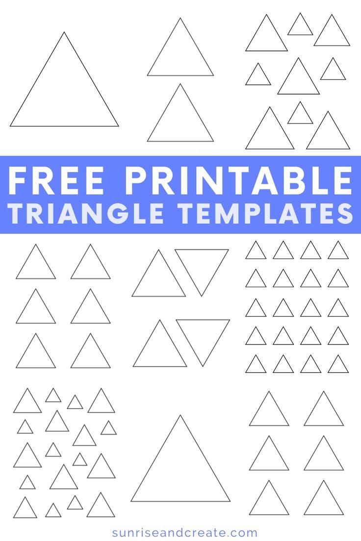 Triangle Templates Free Printable