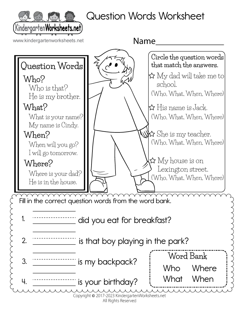 Free Printable Esl Worksheets
