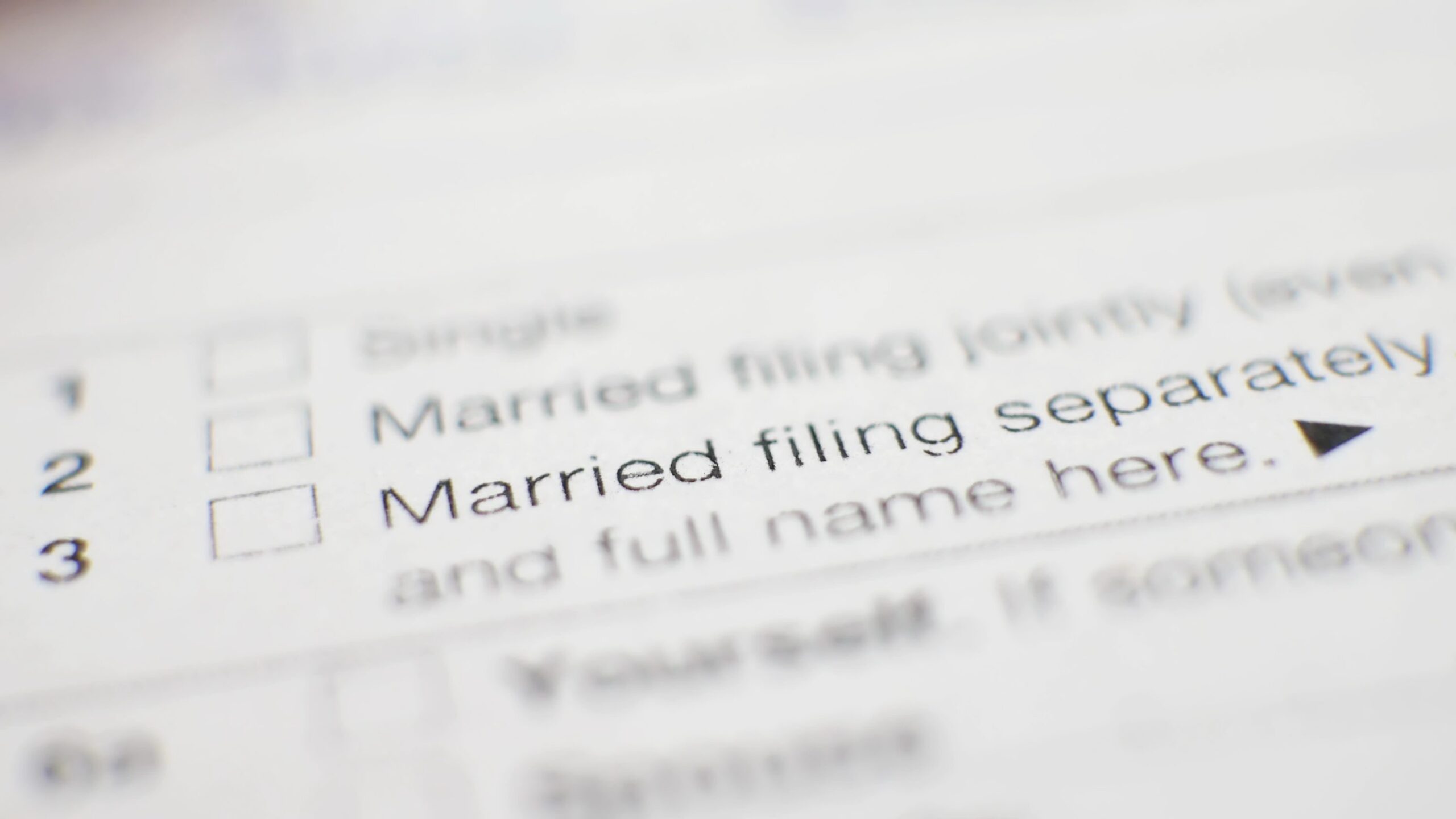 Irs Form Married Filing Separately