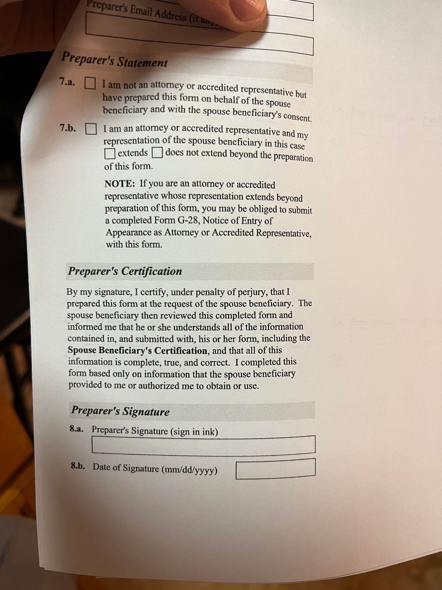 What Is G-28 Form Means