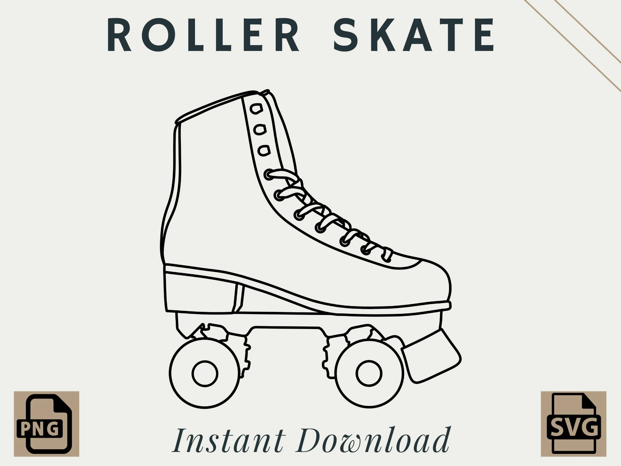 Free Printable Roller Skate Template
