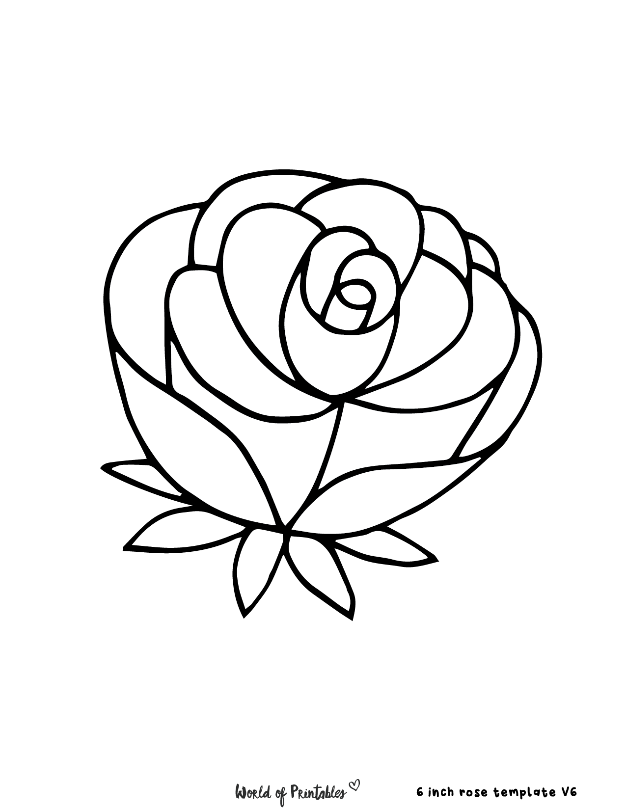 Rose Template 68 Styles For Fun Activities amp Crafts World Of 