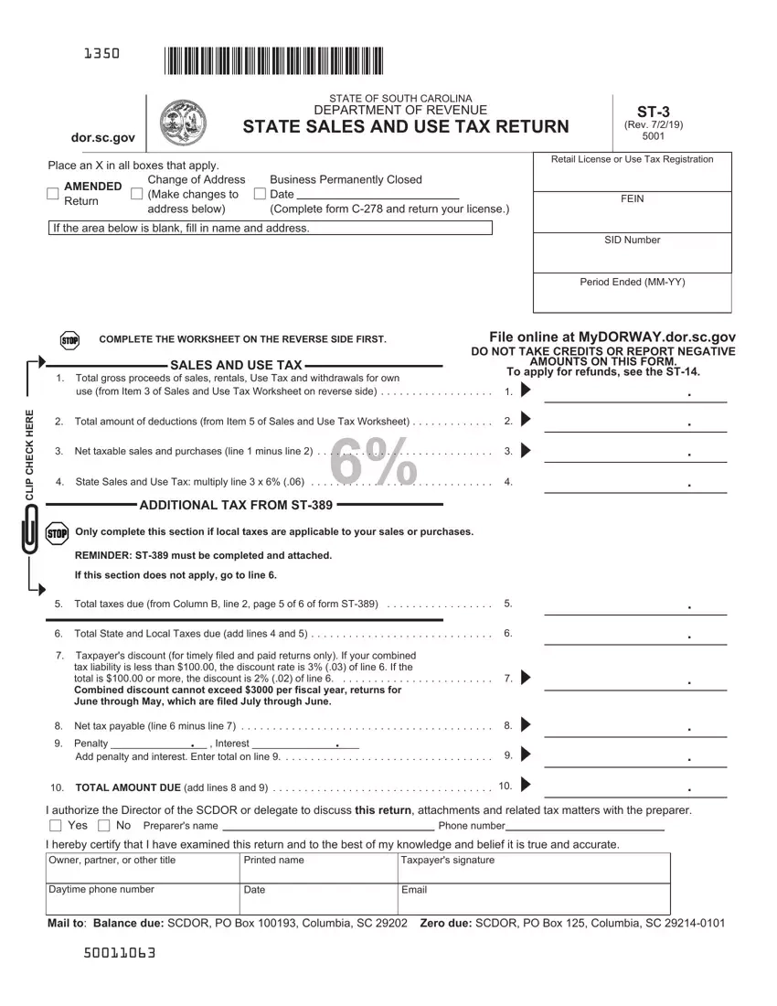 Sc Fillable Tax Forms