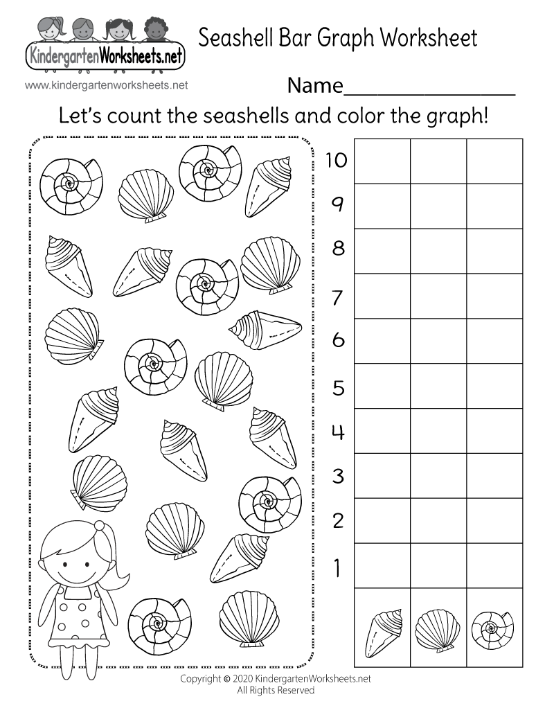 Seashell Bar Graph Worksheet Free Printable Digital amp PDF