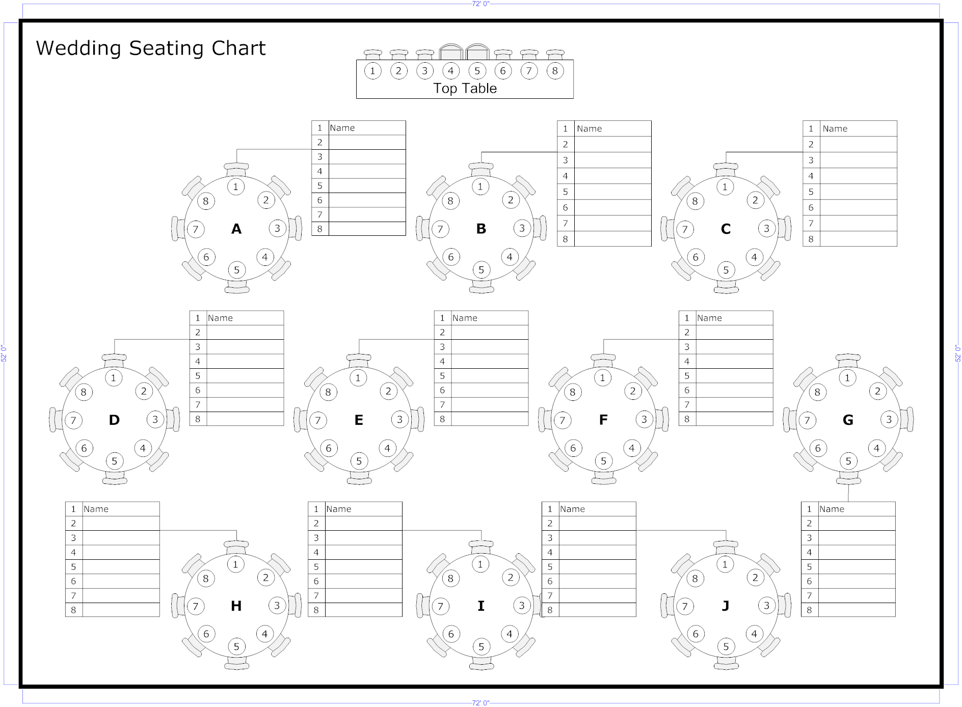 Printable Table Plan Template