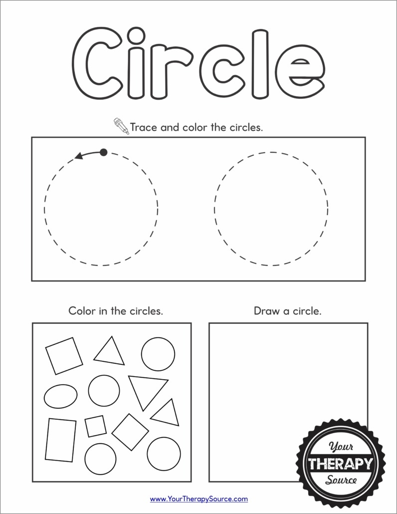 Printable Shape Worksheets For Kindergarten
