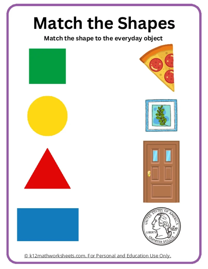 Free Printable Shapes Worksheets Pdf
