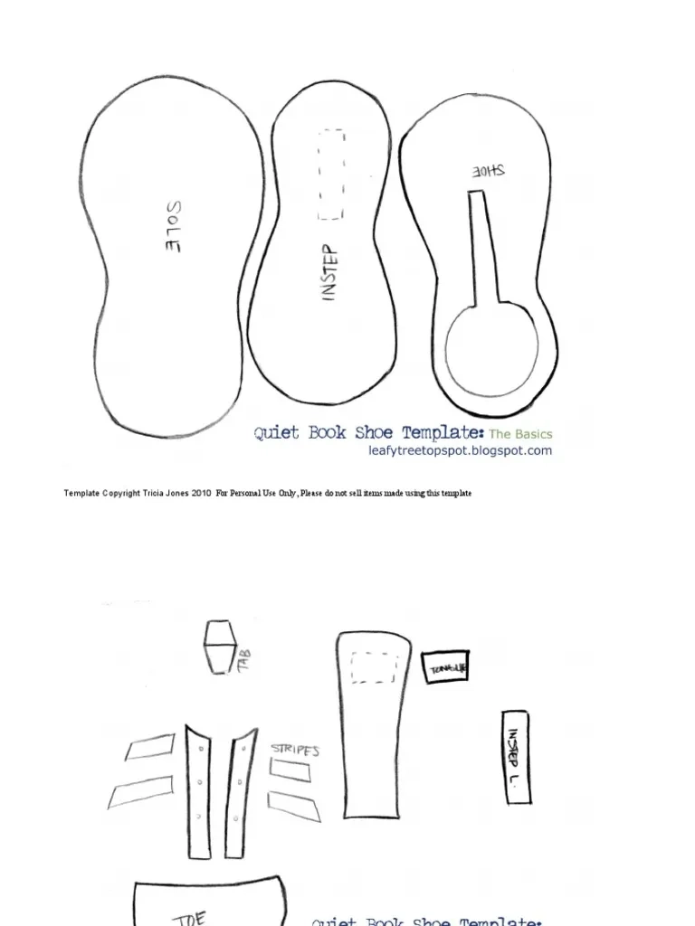 Shoe Template PDF