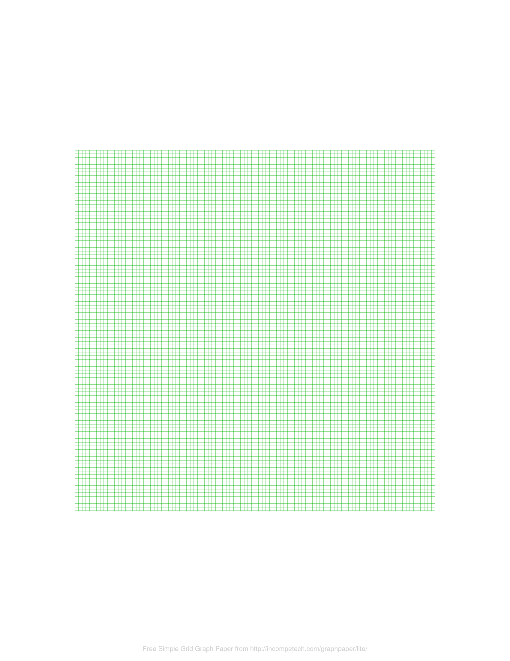 Graphing Paper Color Green