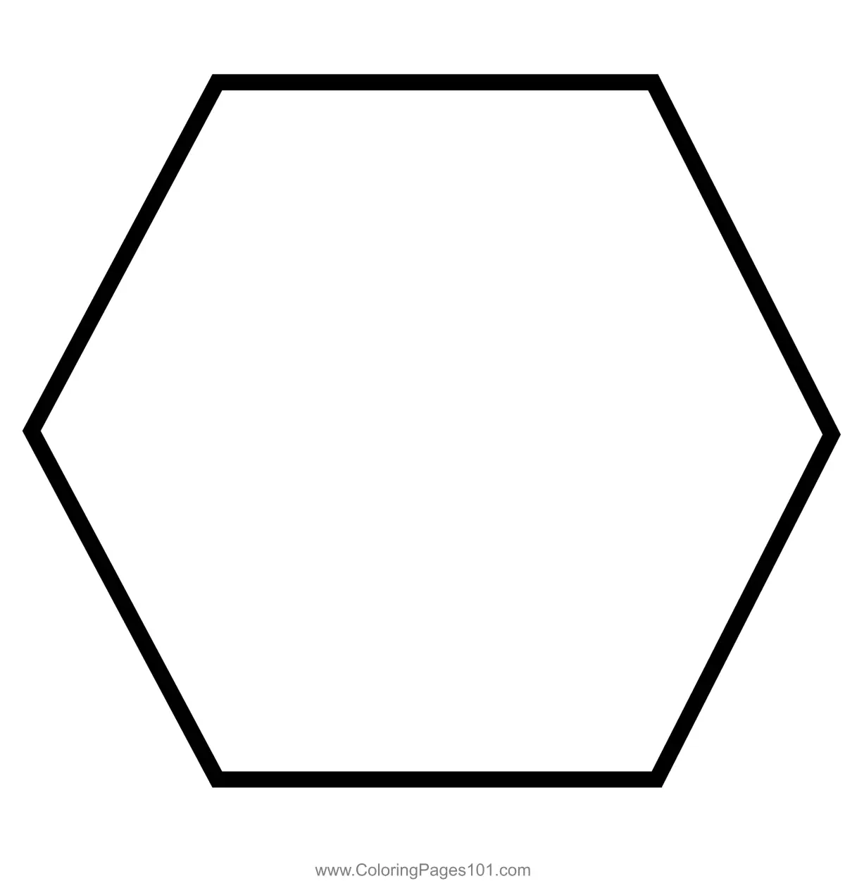 Free Printable Picture Of A Hexagon