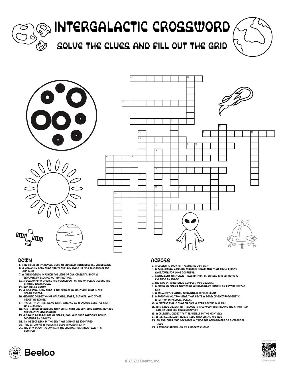 Printable Themed Crossword Puzzles