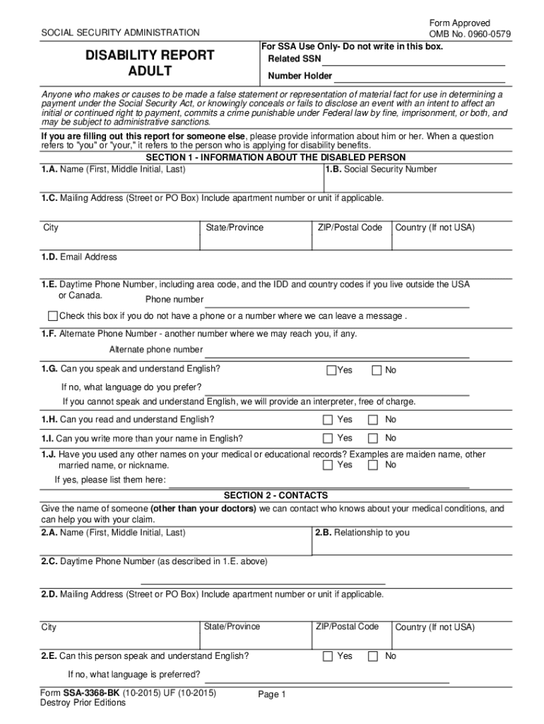 Ssa 8000 Application Printable Form