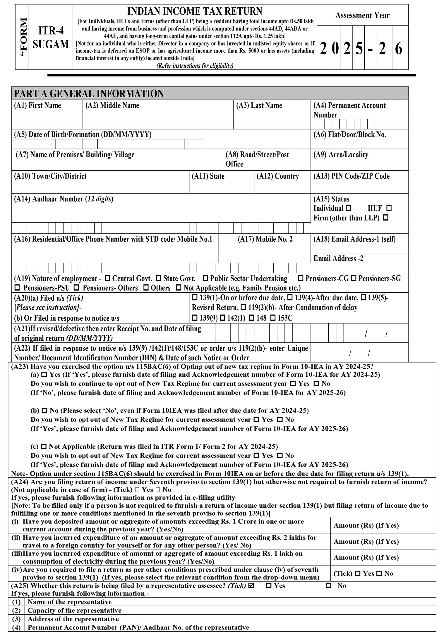 Income Tax Itr Filing 2023 Forms