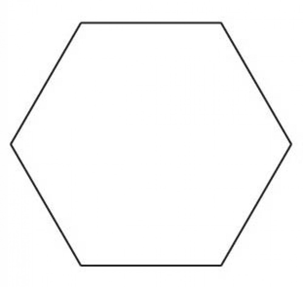 Free Printable 2 Inch Hexagon Template