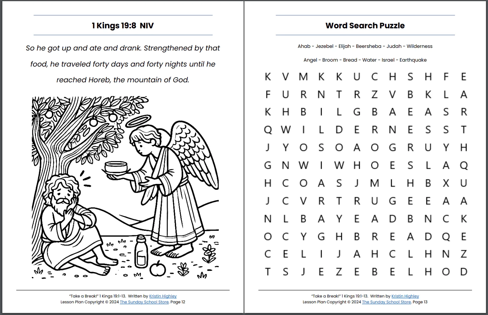 Free Printable Kjv Bible Lessons For Kids