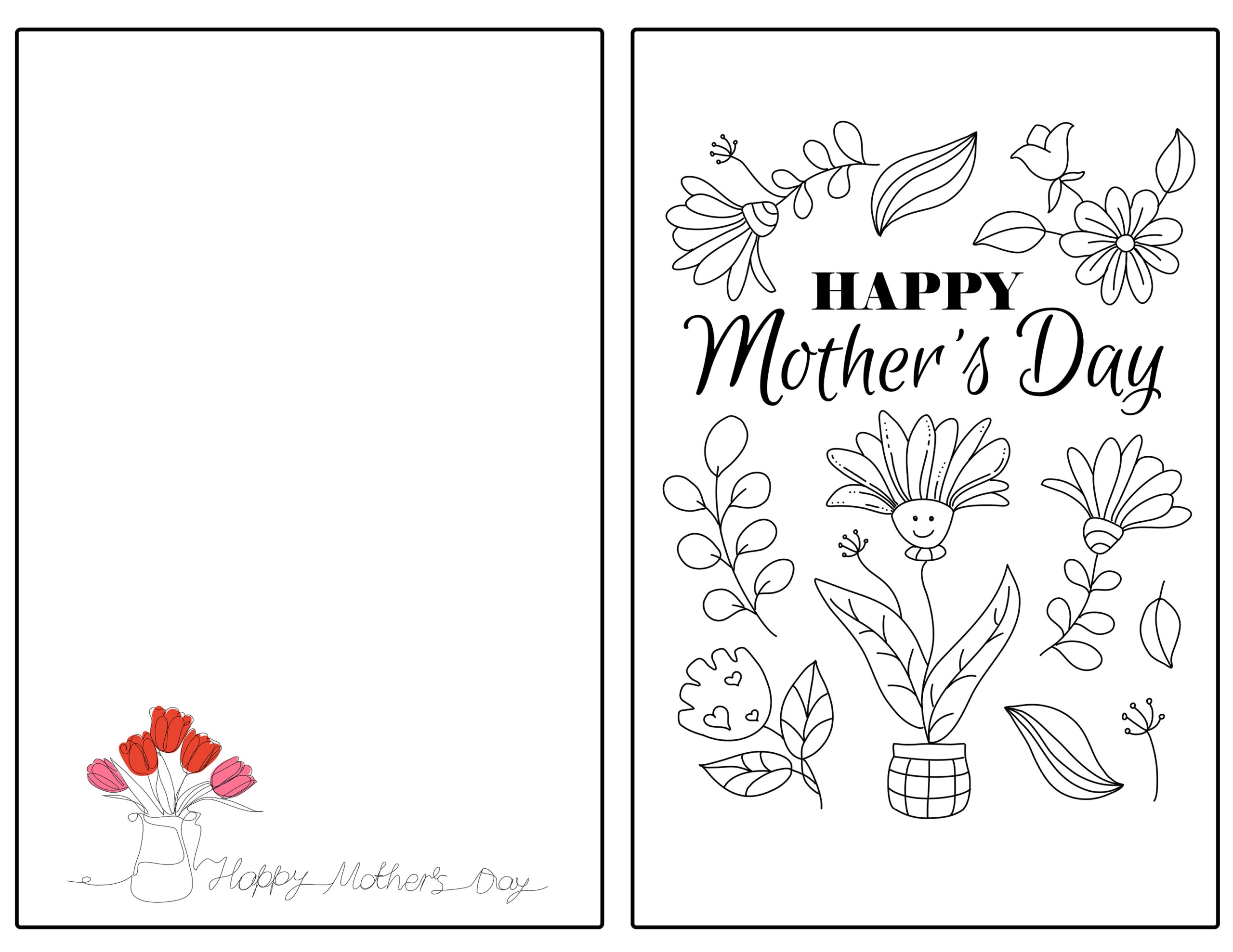 Template Printable Mothers Day Cards For Kids Mother s Day Cards 