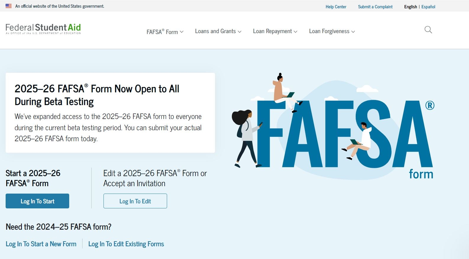 The 2025 26 FAFSA Is Now Available To All Students Mapping Your 