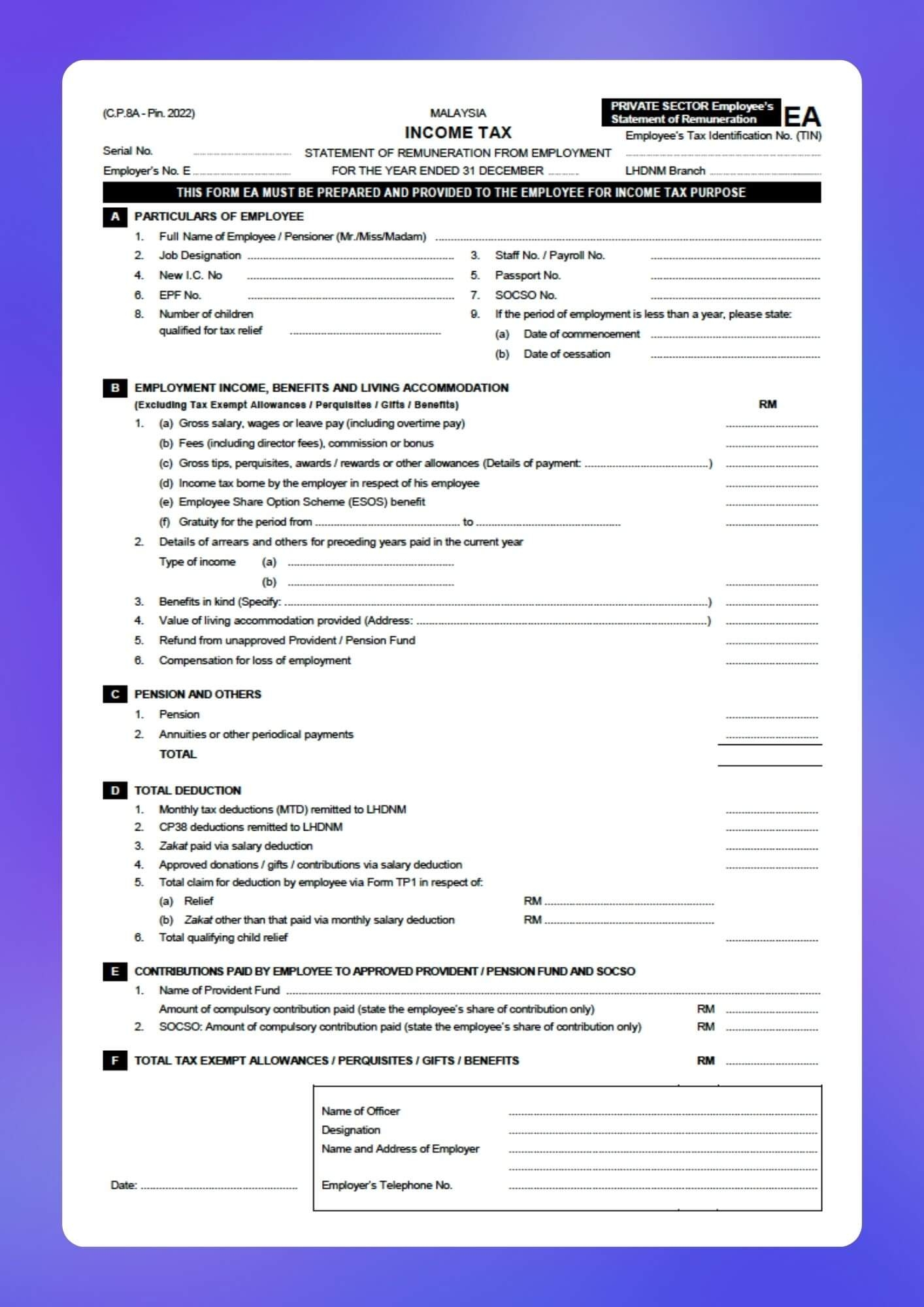 The Employers amp HR Managers Guide To Preparing Form EA For The 