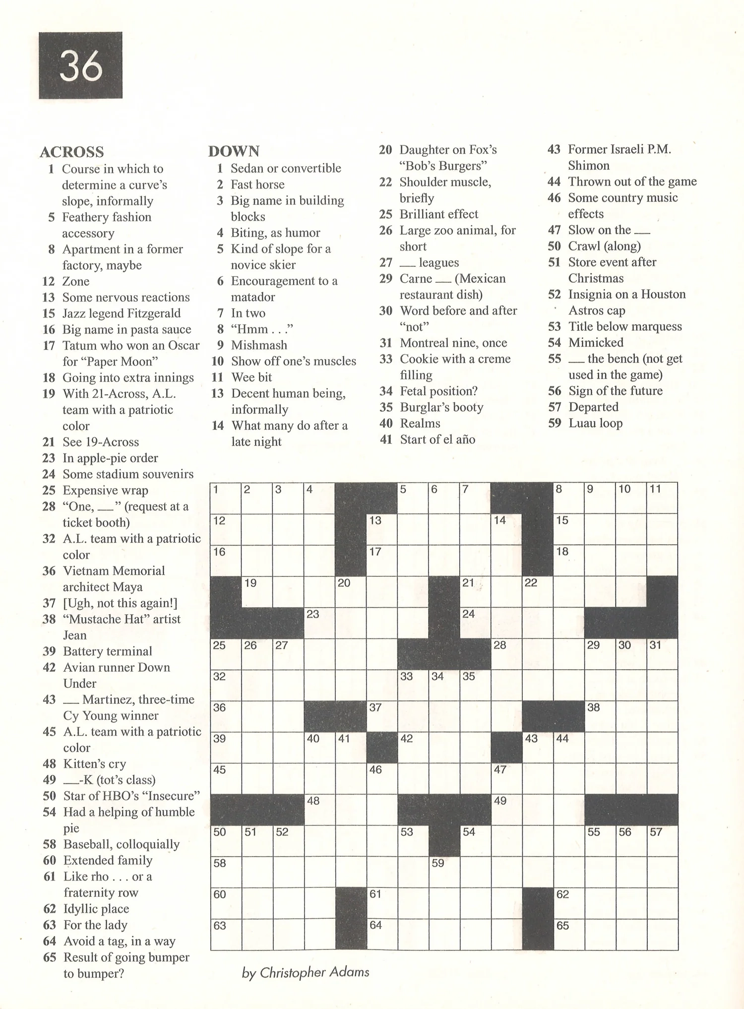 Printable Crossword Puzzles New York Magazine