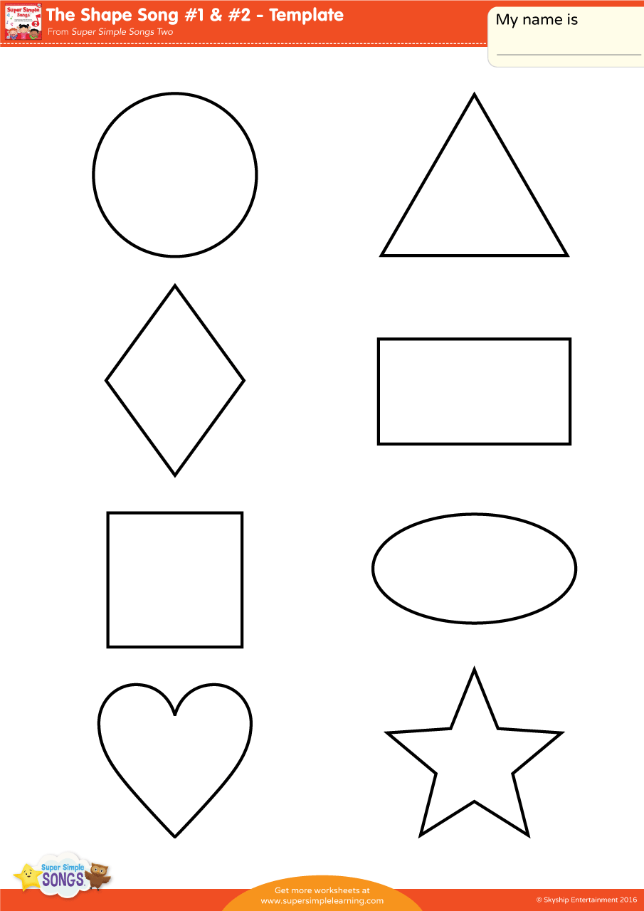Shapes Worksheets Printable