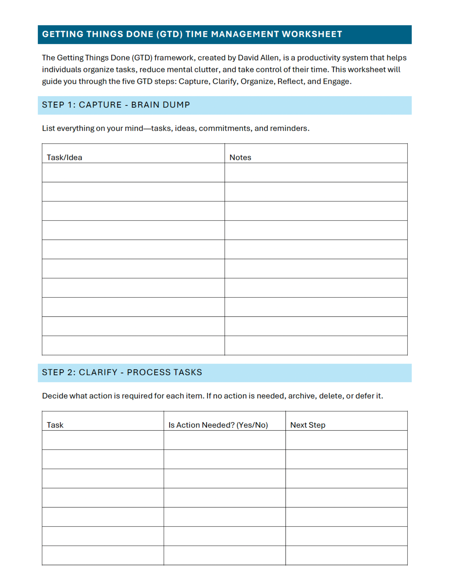 Time Management Worksheet Free Printable amp Guide