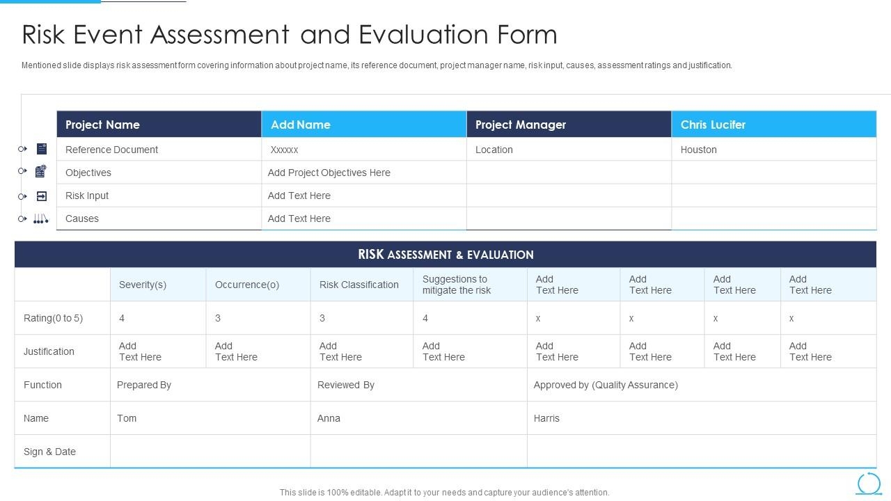 Top 10 Risk Assessment Form PowerPoint Presentation Templates In 2026