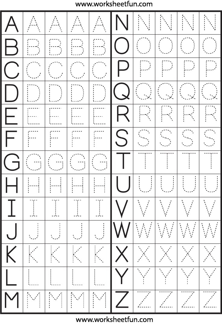 Free Printable Handwriting Letter Worksheets