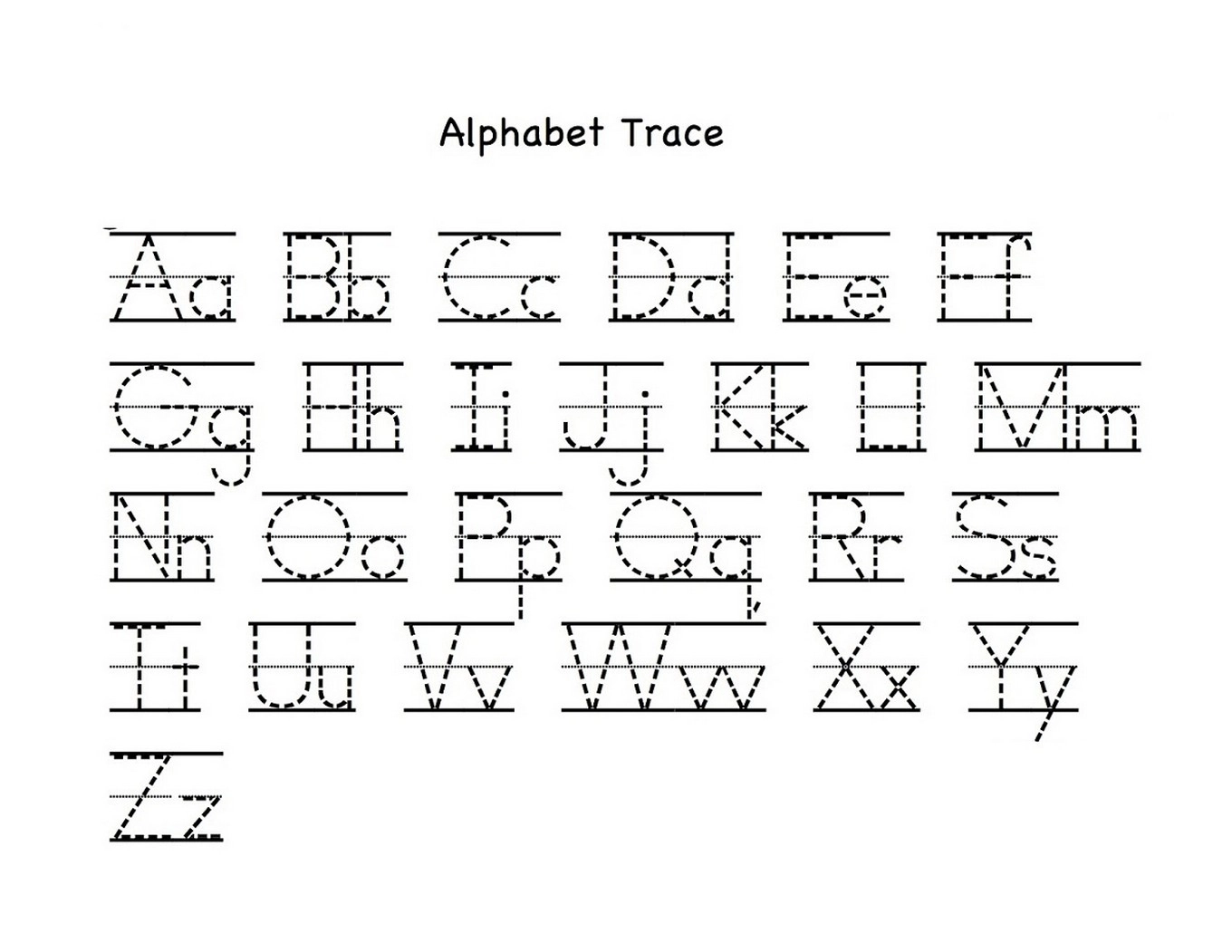 Abc Printables Free Traceable