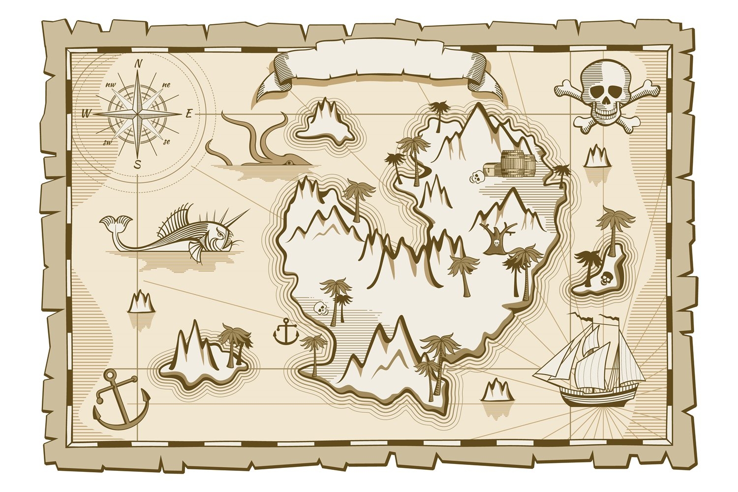 Treasure Map Template Printable