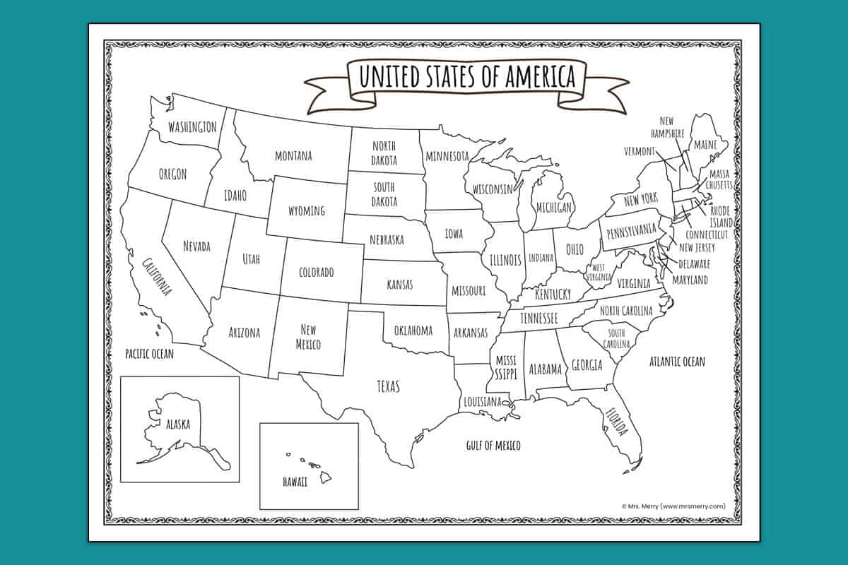 USA Map Worksheets Worksheets Library Worksheets Library