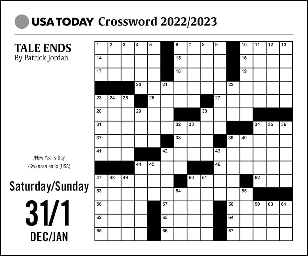Usa Today Printable Crossword Puzzles Hard