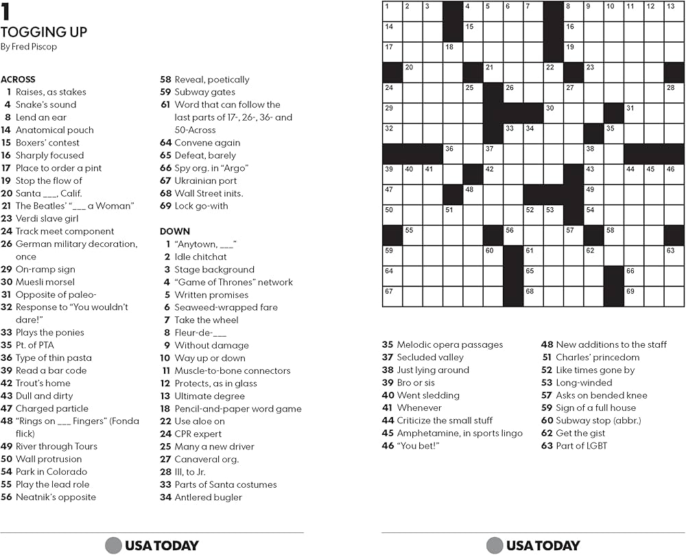 USA Today Crossword Super Challenge 200 Puzzles