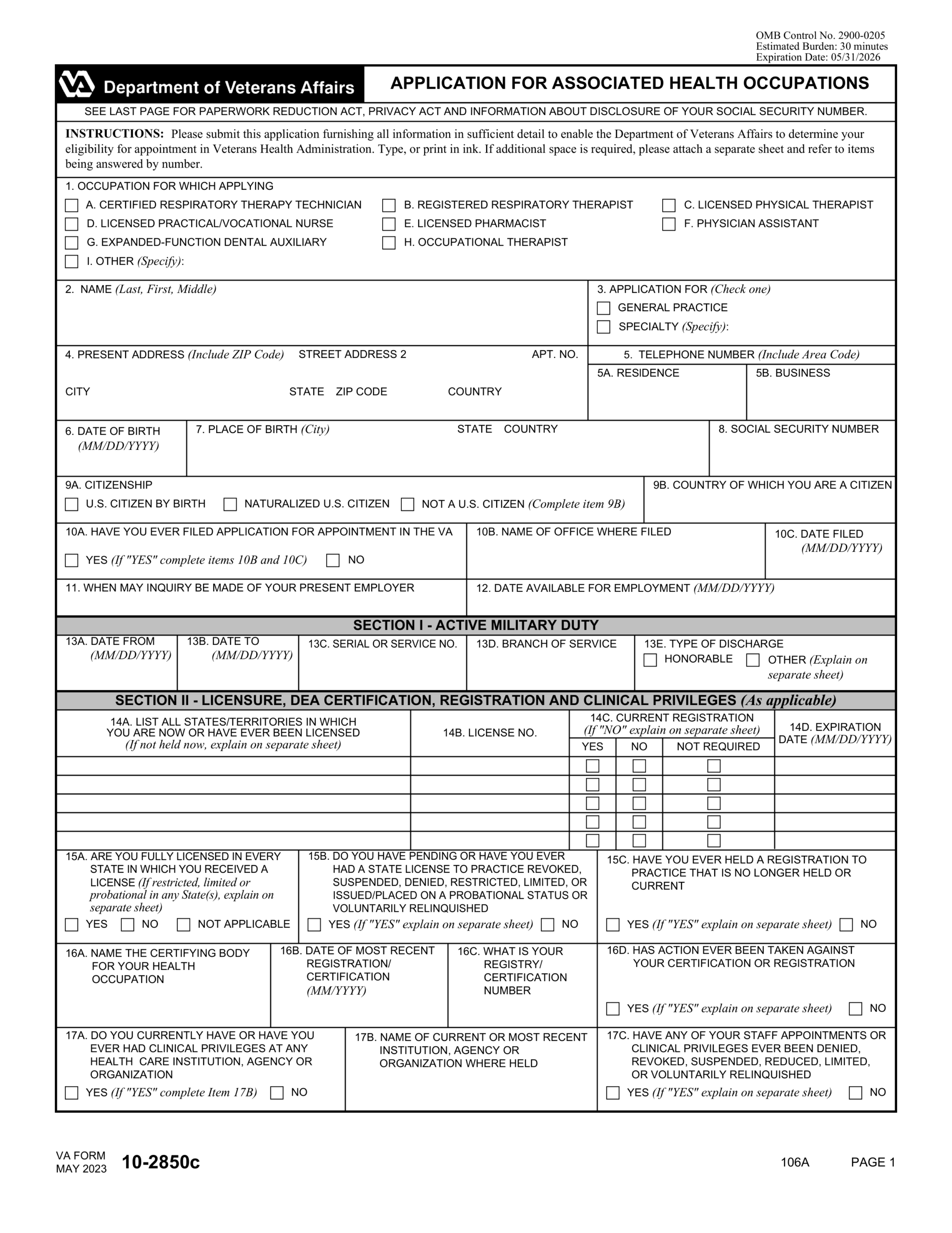 VA Form 10091 2024 2025 Fill Official Forms Online PDF Guru