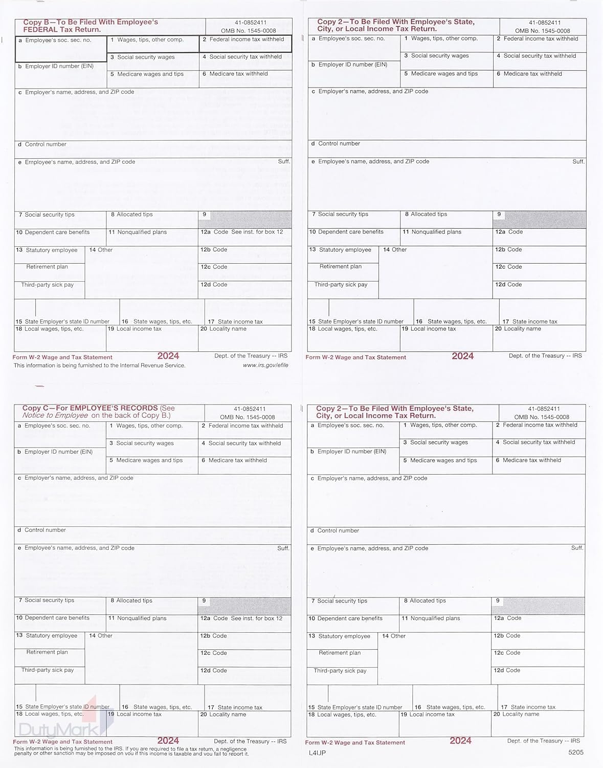 Form W2 And W3 2024