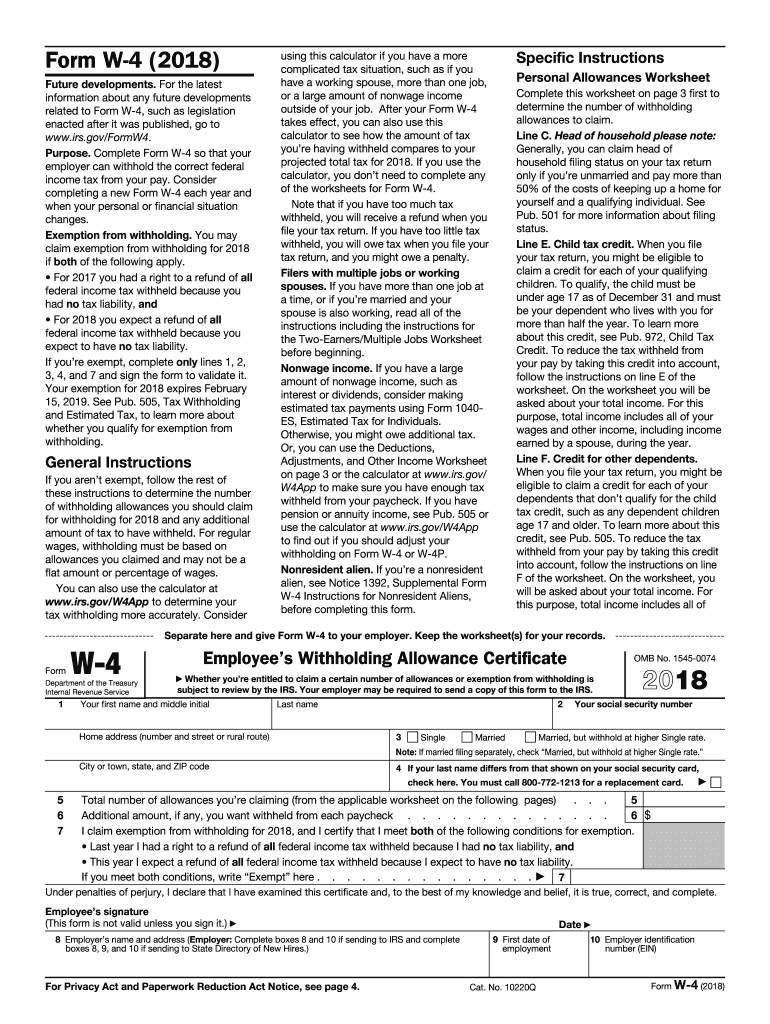 Printable 2024 W 4 Form