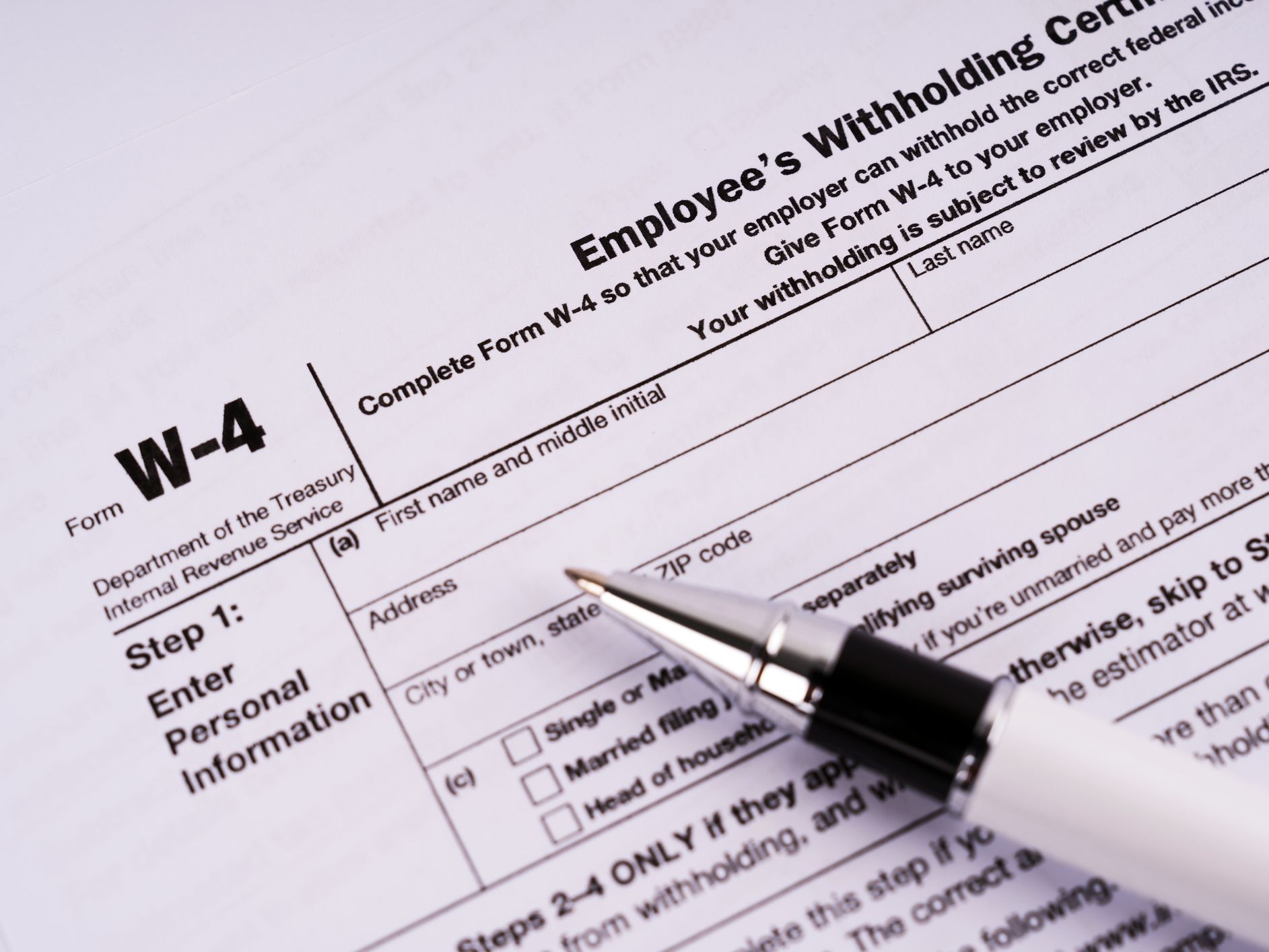 Federal W4 Form 2023 Calculator