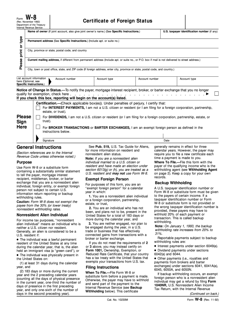 W8 Form Fill Out amp Sign Online DocHub