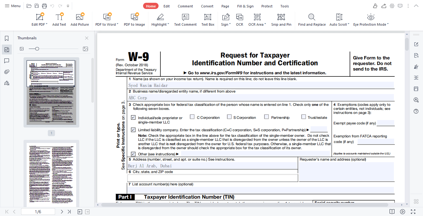 W9 Form 2022 PDF A Comprehensive Overview amp Fill Guide For Taxpayers