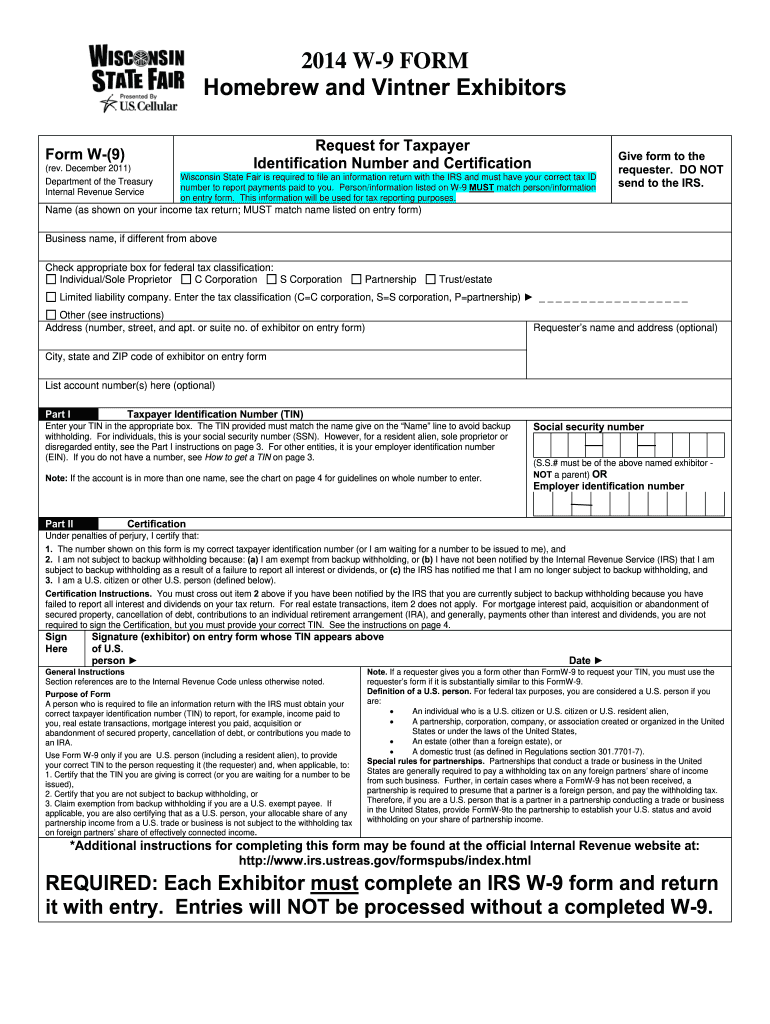 W 9 Form Printable 2024