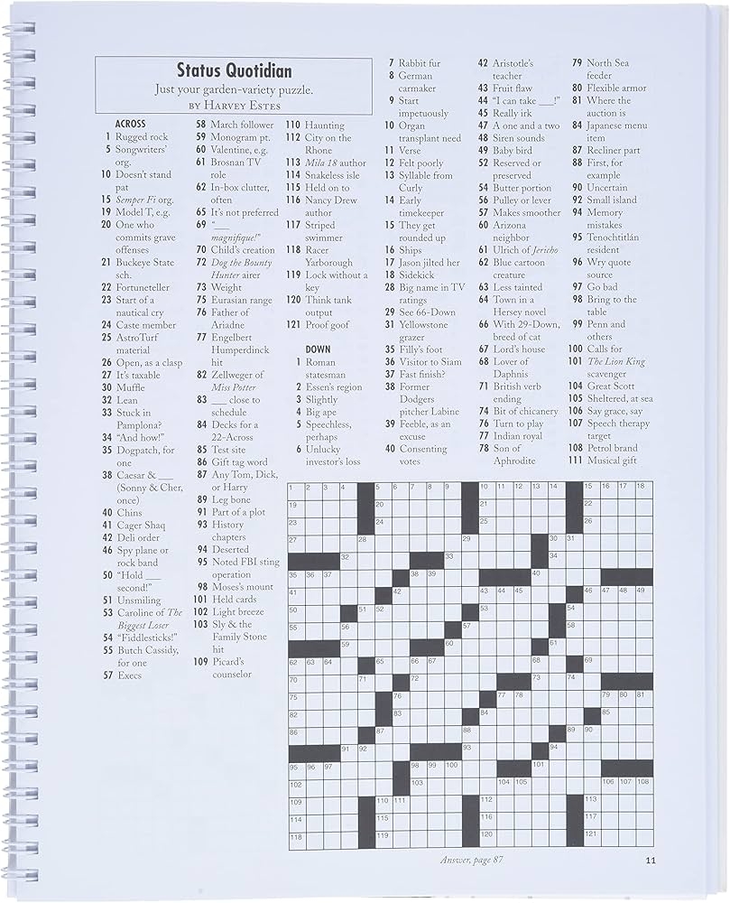 Free Printable Sunday Crossword Newsday