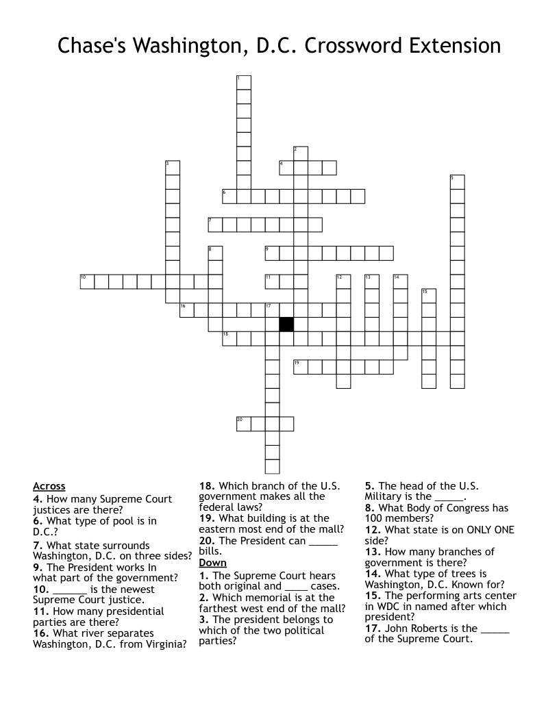 Washington Post Printable Crossword Puzzles