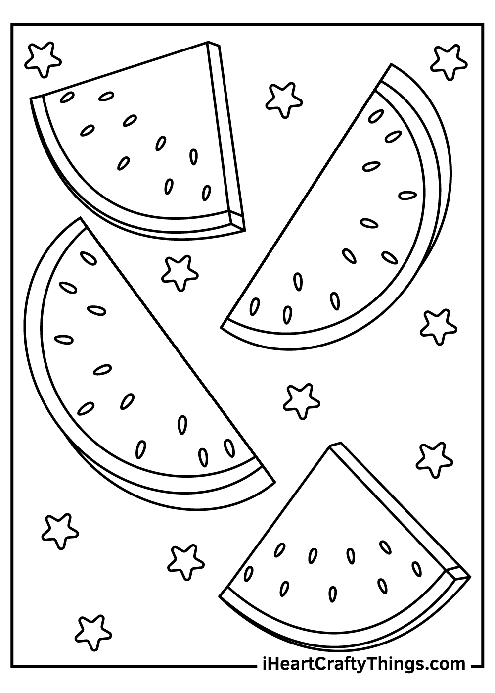 Free Printable Watermelon Template