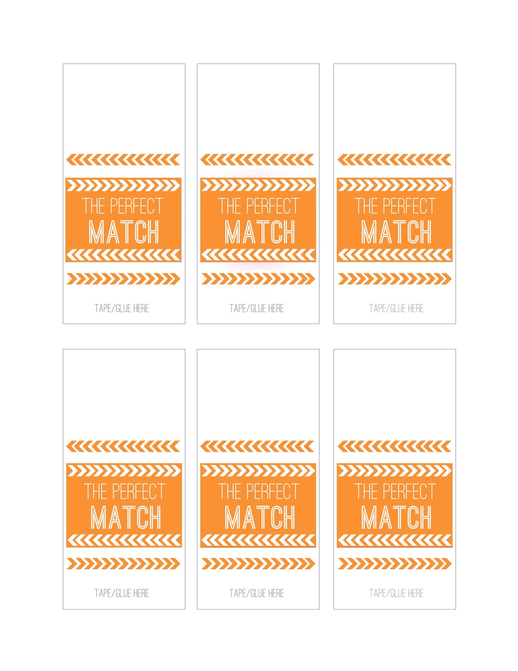 Printable Matchbox Template